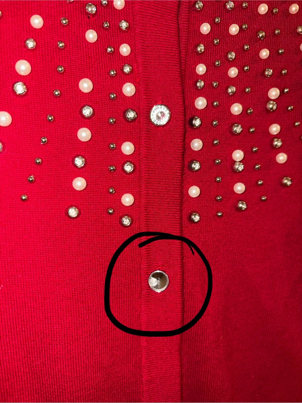 Red Cardigan - Picture 5 of 5